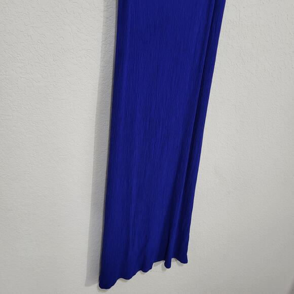 K Studio Dress Womens Small Blue Sleeveless Midi Summer Casual Resort Minimalist - Picture 8 of 10